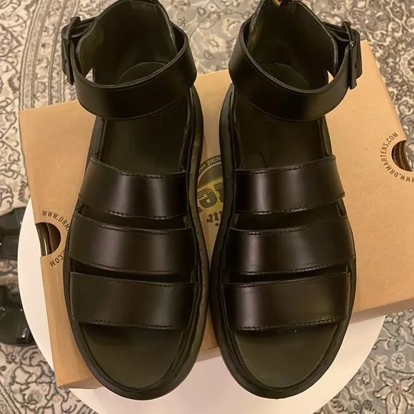 NIB Doc Marten sandals Clarissa II black size 8 - Picture 3 of 6